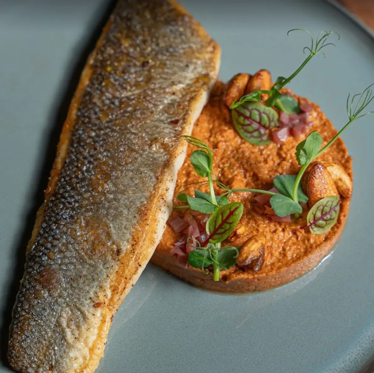 Grilled seabass