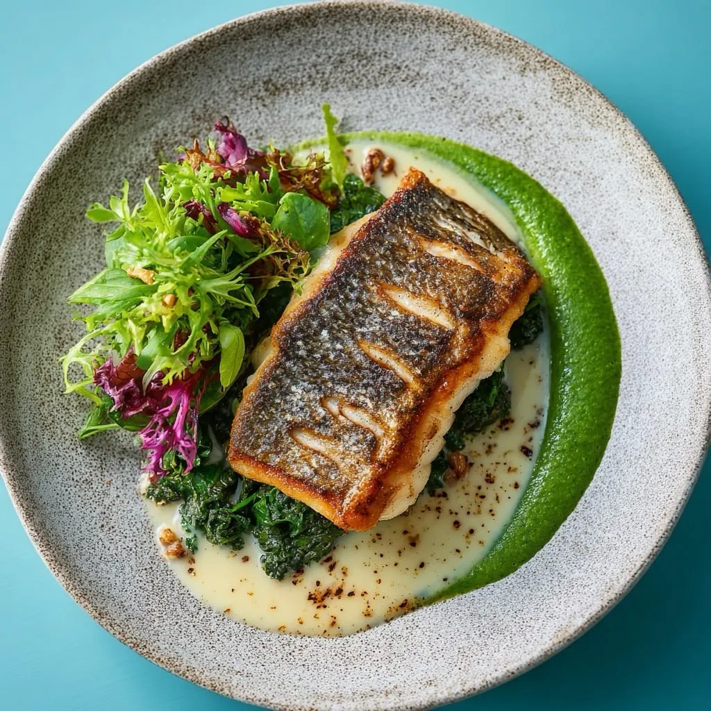 Grilled saebass