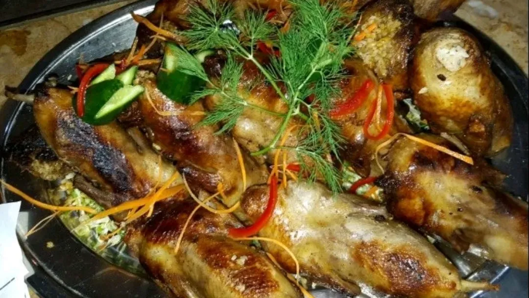 حمام محشى (  ارز - فريك )
