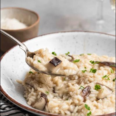 mushroom risotto