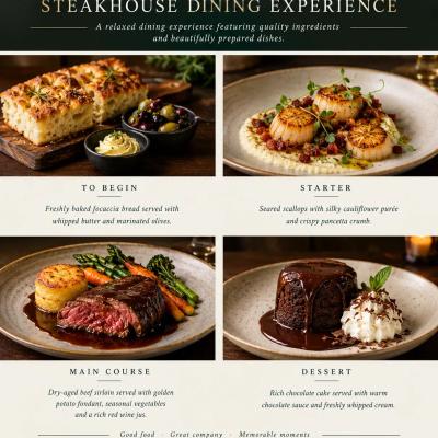 steakhouse menu