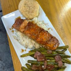 Honey Brown Sugar Glazed Salmon