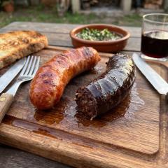 Chorizo criollo y morcilla vasca