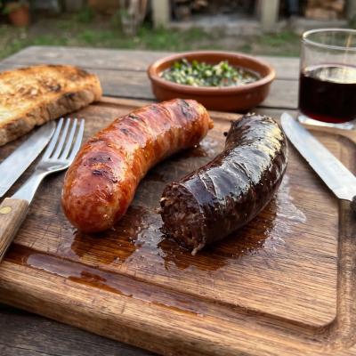 Chorizo criollo y morcilla vasca