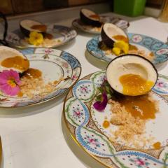 pana cotta au rhum fruits de la passion