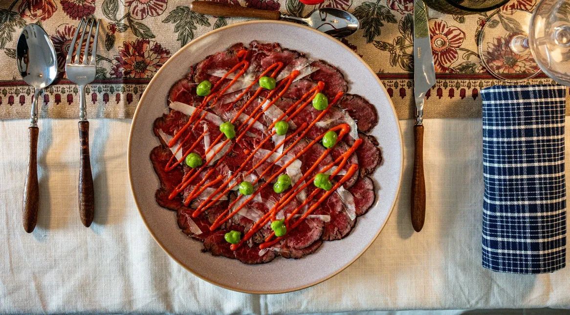 Carpaccio de ternera braseado