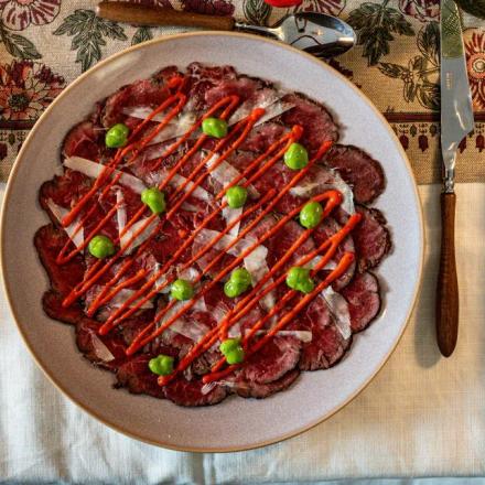 Carpaccio de ternera braseado