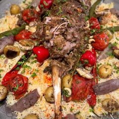 Mediterranean lamb rice