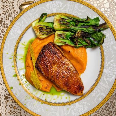 miso glaze sea bass