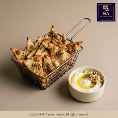 Toasted Za'atar Chips with Labneh
