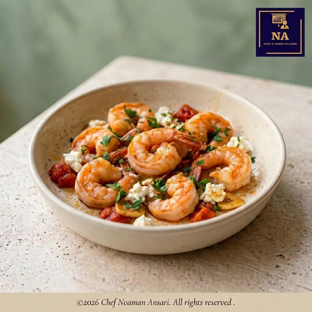 Garlic Shrimp Saganaki