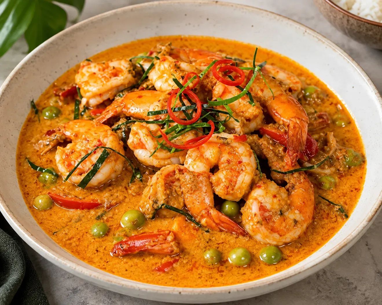 Panang Prawns