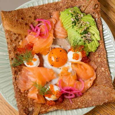Smoked Salmon Buckwheat Galette