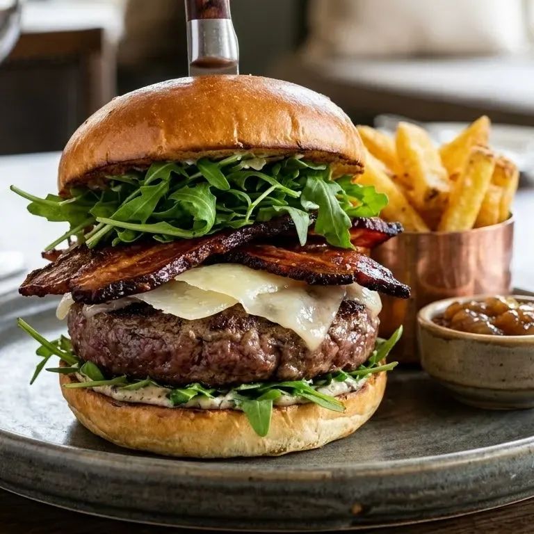 Burger Pecorino et Pancetta