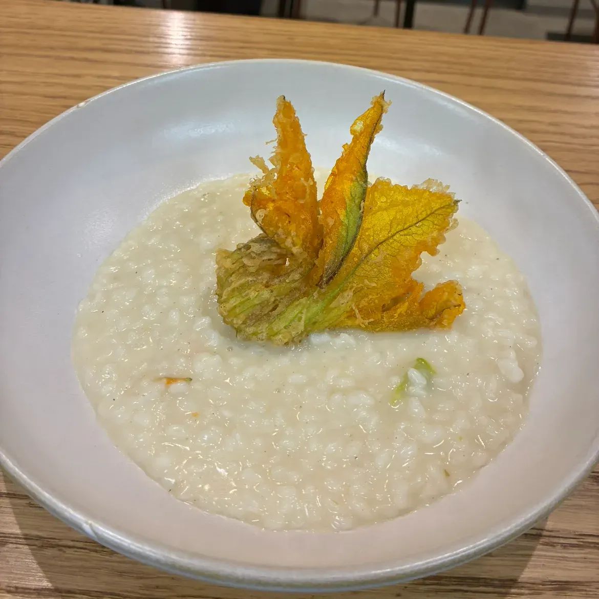 risotto ai fiori di zucca
