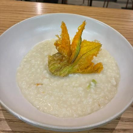 risotto ai fiori di zucca