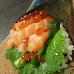 Sake Temaki Hand Roll