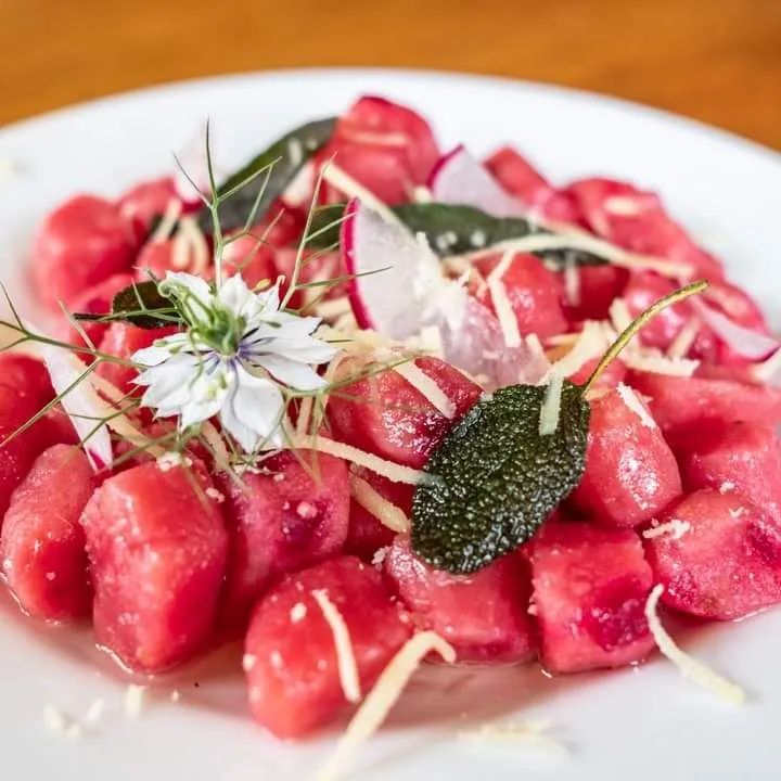 Beetroot gnocchi