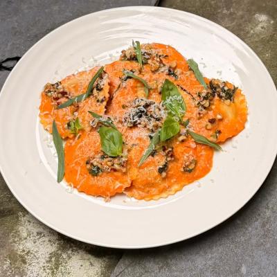 beef & pork stuffed ravioli