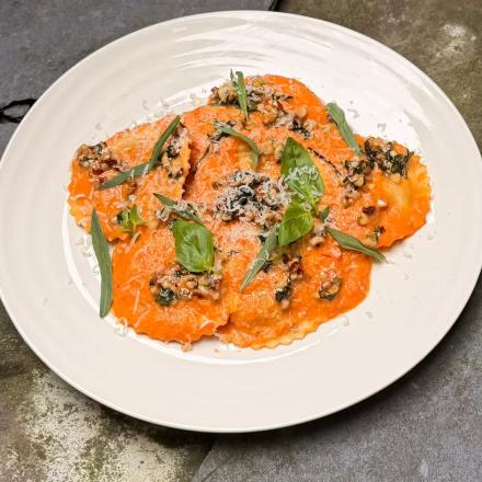 beef & pork stuffed ravioli