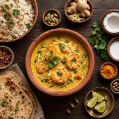 Dad's Prawn Malai Curry