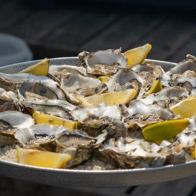 Huîtres flambées