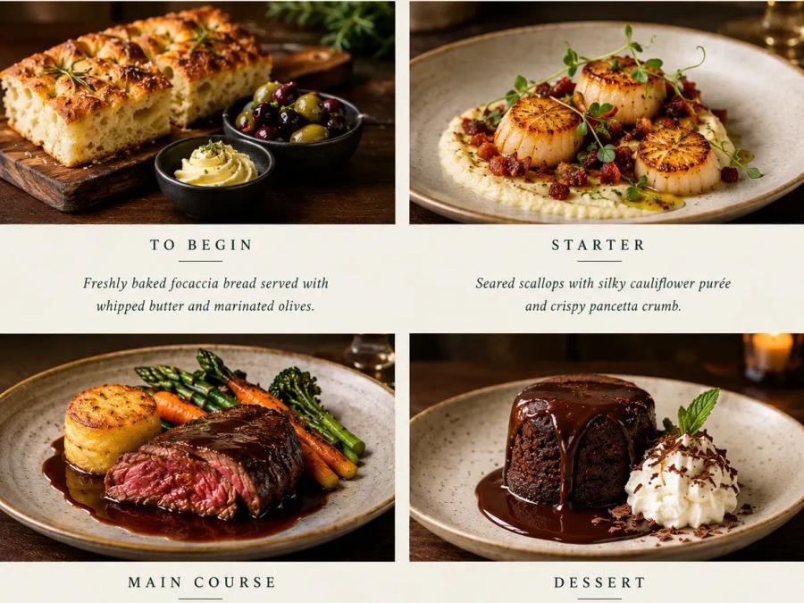steakhouse menu