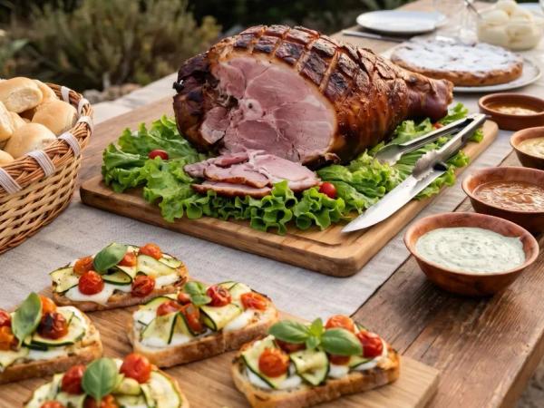 Banquete Informal Gourmet: Pernil Trinchado en Vivo para Eventos Privados