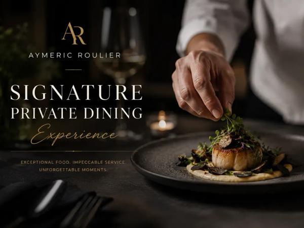 A four-course tasting menu inspired by the finest seasonal ingredients.